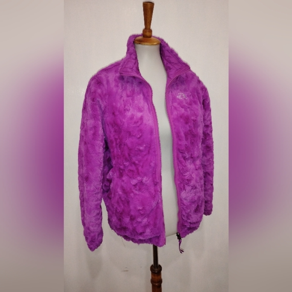 NORTH FACE VIOLET FLUFFY REVERSIBLE JACKET NWOT